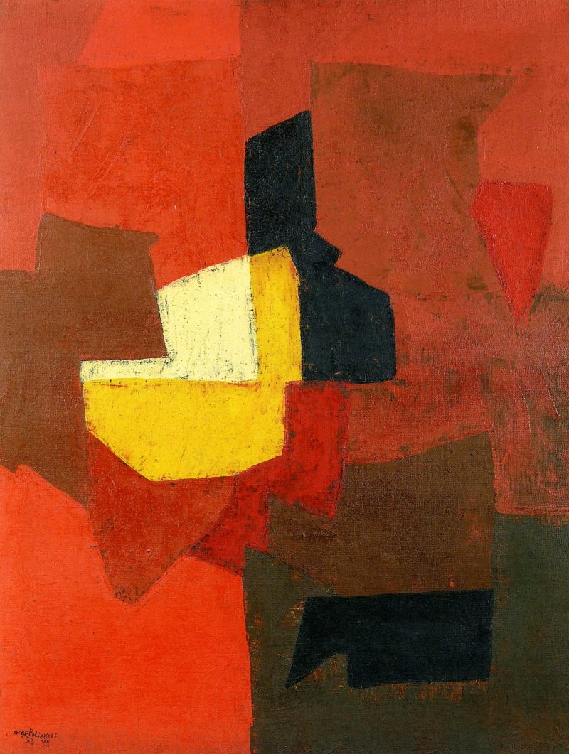Serge Poliakoff Composition Dominante rouge